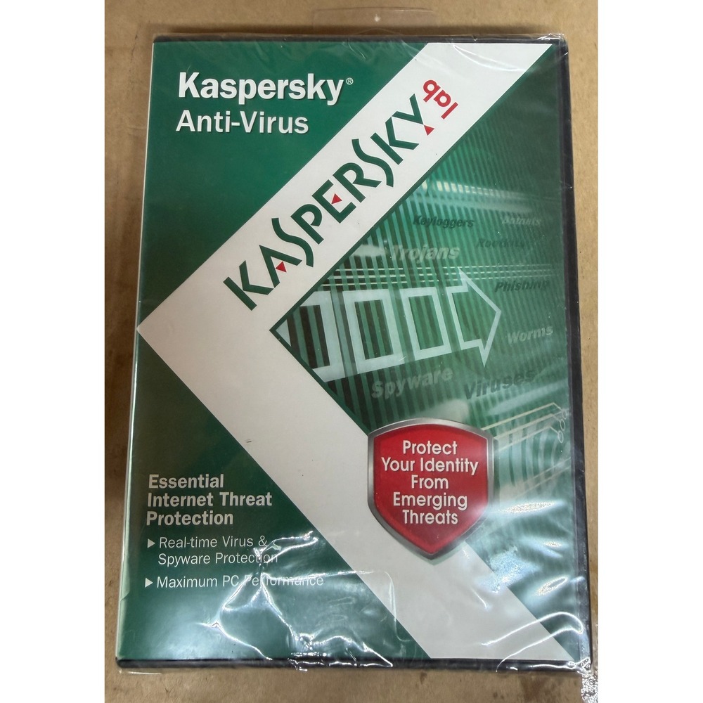 Kaspersky Anti-Virus Essential Internet Threat Protection Windows PC Sealed 2010